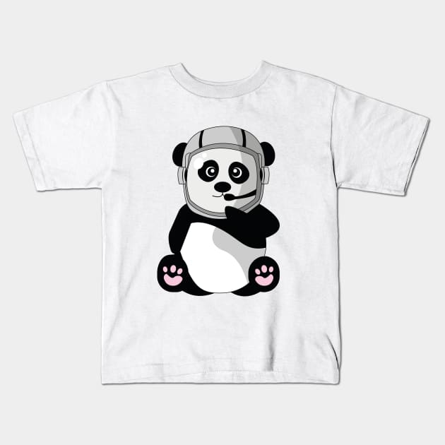 Panda Kids T-Shirt by Yanchik